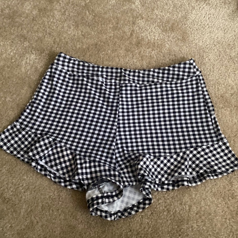 Rue 21 Gingham Flowy Shorts